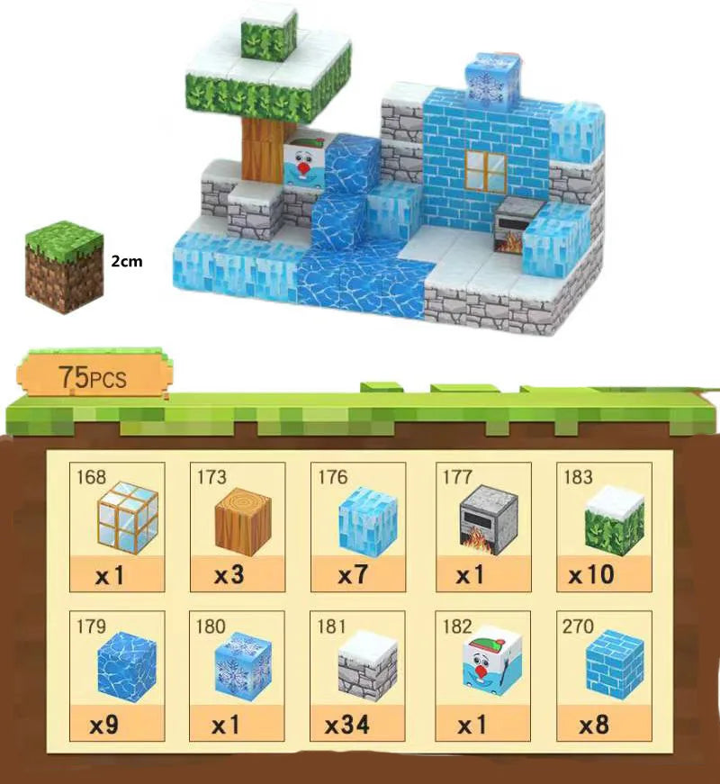 Magnetic Building Blocks Set for Kids Learning