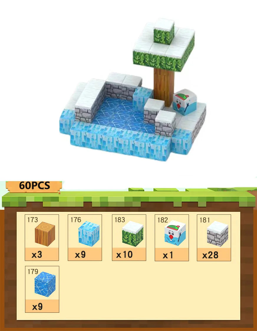 Magnetic Building Blocks Set for Kids Learning