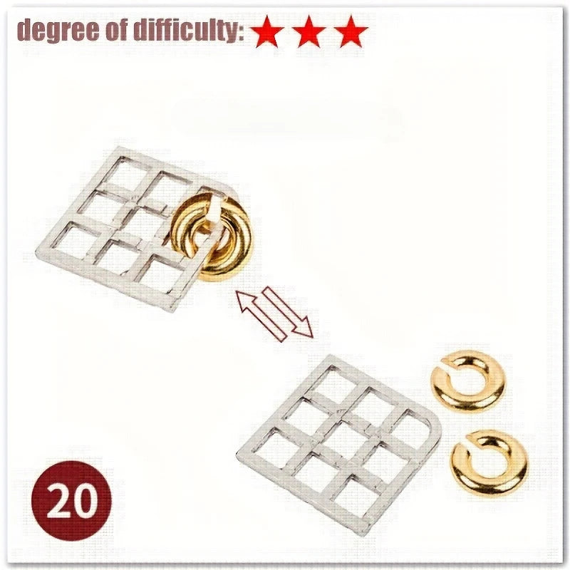 Intellectual Metal Puzzle – Mind Training Gift for All Occasions