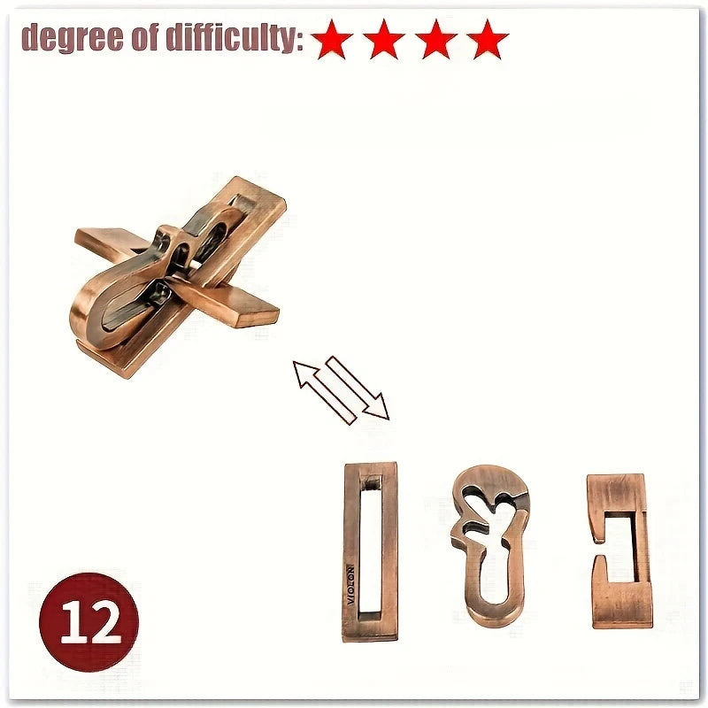 Intellectual Metal Puzzle – Mind Training Gift for All Occasions
