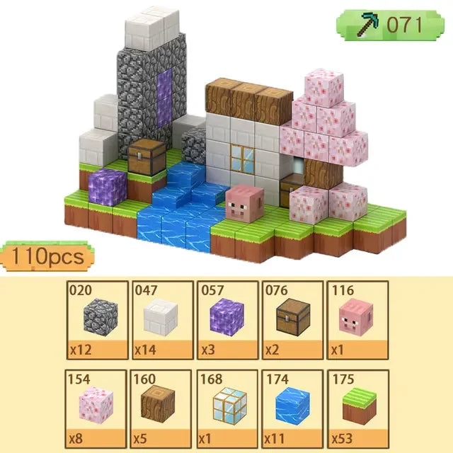 Magnetic Building Blocks Set for Kids Learning