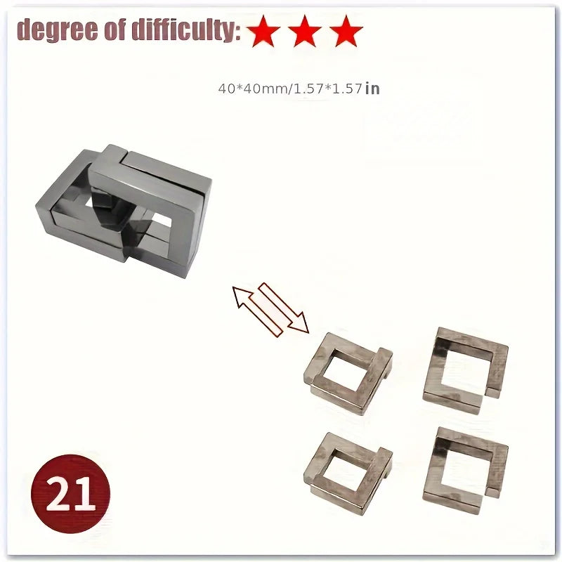 Intellectual Metal Puzzle – Mind Training Gift for All Occasions