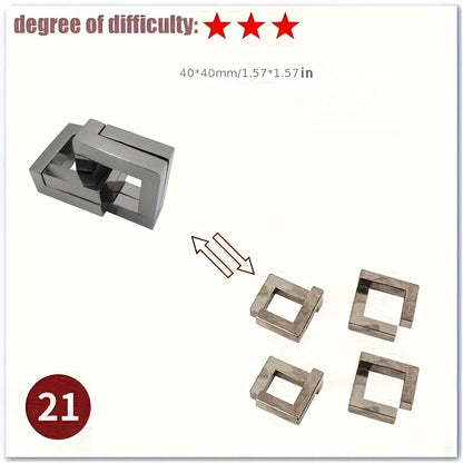 Intellectual Metal Puzzle – Mind Training Gift for All Occasions