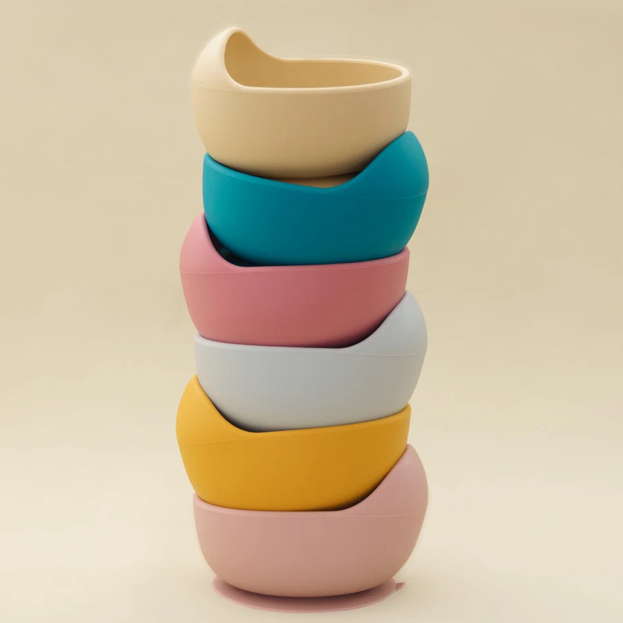 Ensemble d'alimentation pour bébé en silicone avec bol à ventouse