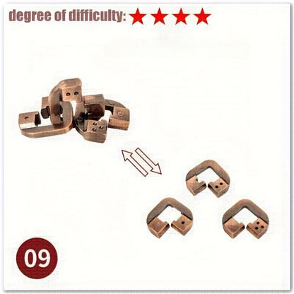 Intellectual Metal Puzzle – Mind Training Gift for All Occasions