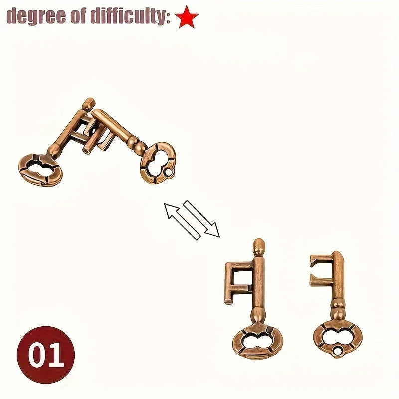 Intellectual Metal Puzzle – Mind Training Gift for All Occasions