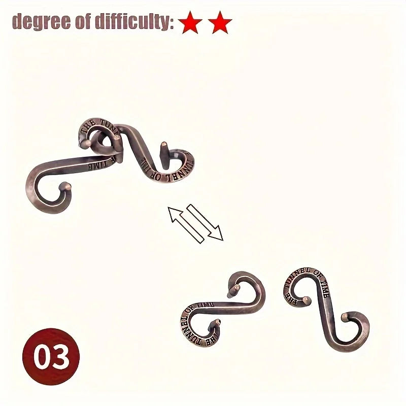 Intellectual Metal Puzzle – Mind Training Gift for All Occasions
