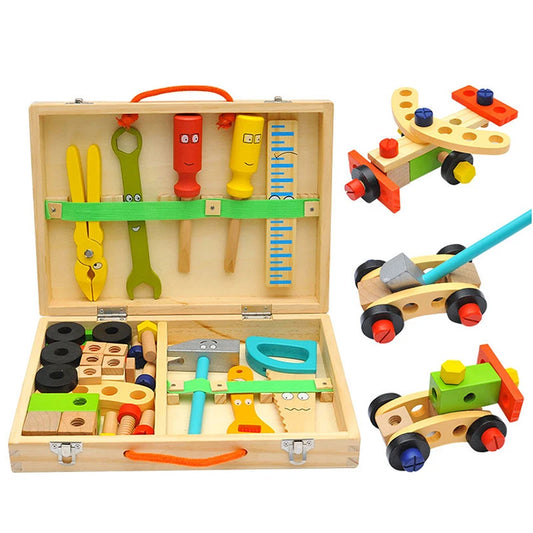 Montessori Kids Toolbox Pretend Play Tool Set