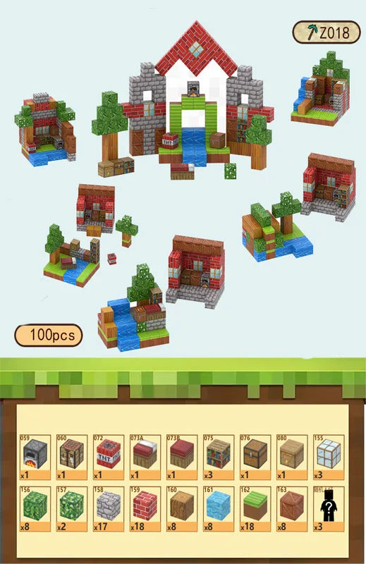 Magnetic Building Blocks Set for Kids Learning